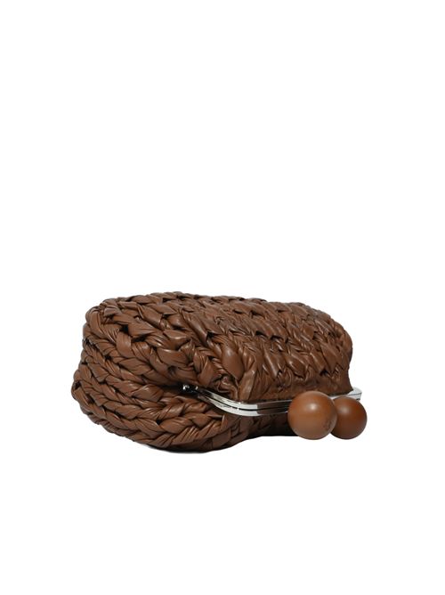 Borsa Pasticcino Bag Medium WKALIBERO in nappa tricot Cuoio WEEKEND MAX MARA | 2615511055600003